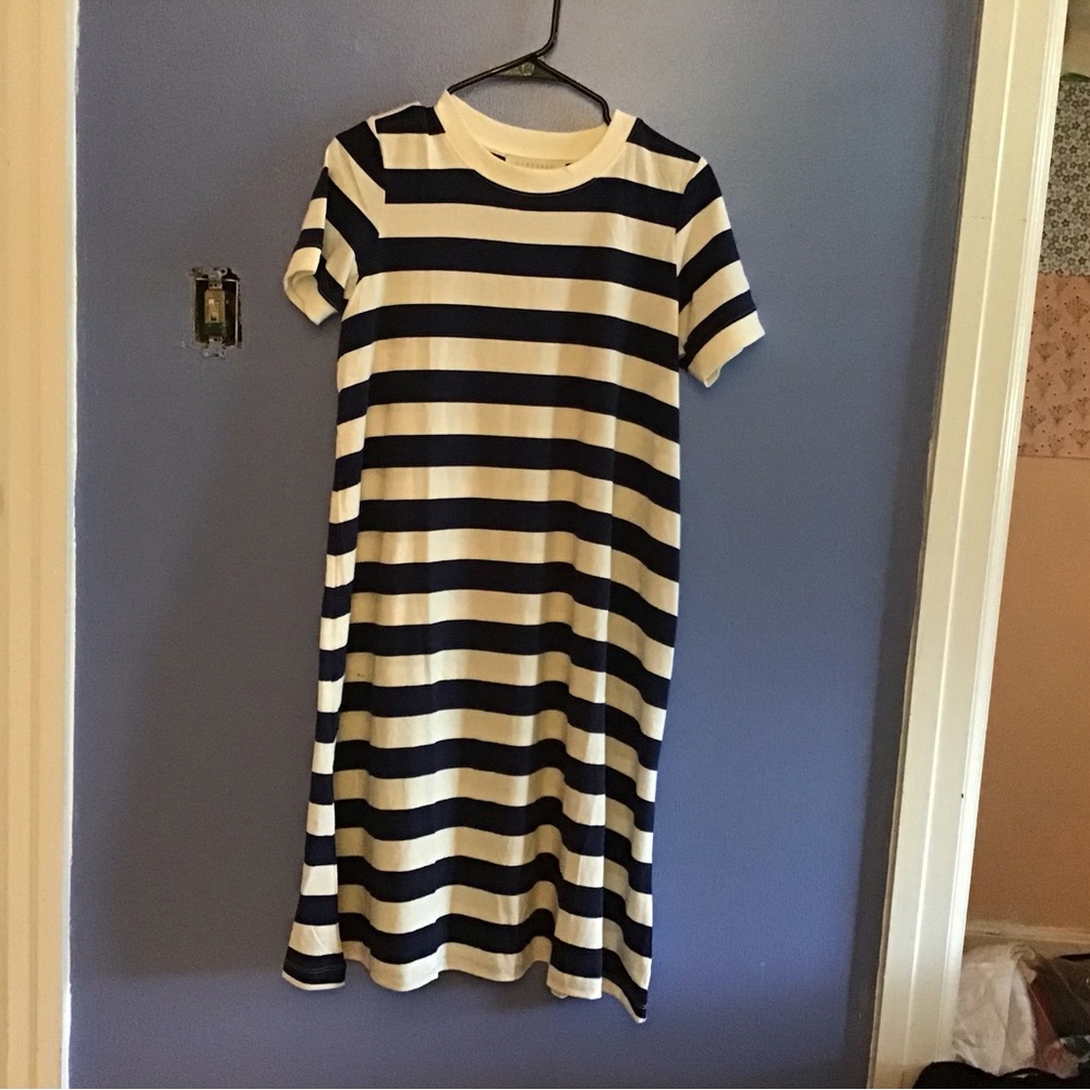 Downeast stripped blue dress
